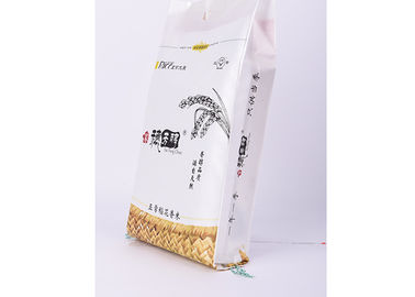 Κίνα Συσκευάζοντας τσάντες άσπρου ρυζιού με το νήμα που ράβει σφραγίζοντας 5kg 48 εκατ. * μέγεθος 23 εκατ. προμηθευτής