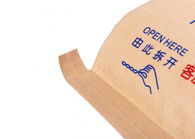 Συγκολλήστε την πλαστική τσάντα εγγράφου της Kraft τσαντών εγγράφου με υφαμένο το PP υλικό υφάσματος με θερμότητα