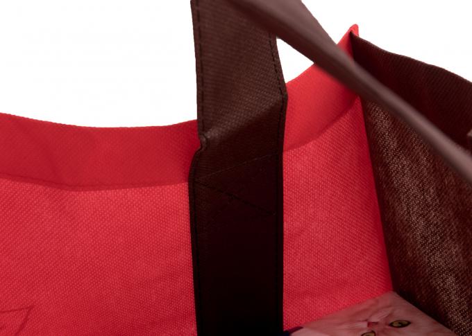 Τετραγωνικές τσάντες αγορών κατώτατου Eco φιλικές μη υφαμένες με τα διαφορετικά χρώματα και το σχέδιο