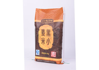 Κίνα Τυπωμένες χρώμα υφαμένες PP τσάντες ρυζιού πολυπροπυλενίου με τη διαφανή Gusset πλευρά προμηθευτής