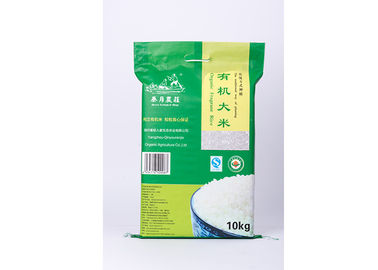 Κίνα Ασφαλείς συσκευάζοντας τσάντες ρυζιού με τη λαβή PP Bopp υλικά 10kg 58 εκατ. * μέγεθος 36 εκατ. προμηθευτής