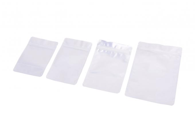 Τοποθετημένες σε στρώματα BOPP τσάντες αποθήκευσης Zippered διαφάνειας πλαστικές με το φύλλο αλουμινίου αργιλίου απόδειξης νερού που ευθυγραμμίζεται