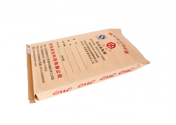 Ραμμένος/εμποδίστε τσάντες κατώτατου τις βαρέων καθηκόντων καφετιού εγγράφου για τη συσκευασία χημικών ουσιών/υλικών τροφίμων