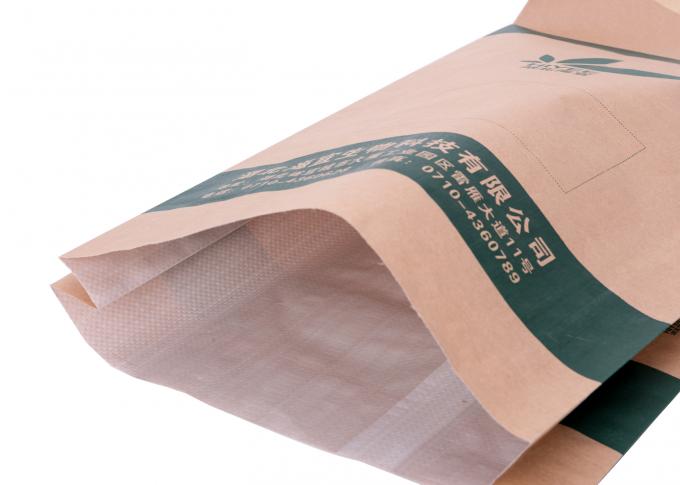 Τοποθετημένες σε στρώματα υφαμένες PP τσάντες βαθμού τροφίμων της Kraft έγγραφο για τη συσκευασία της χημικής ουσίας αλευριού/σκονών